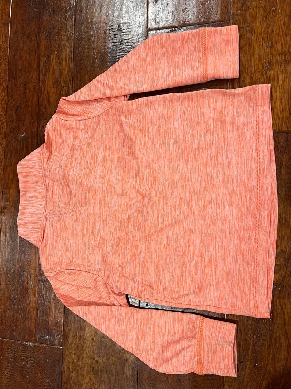 GAP Toddler Quarter-Zip Performance Top - Orange Heather and Navy